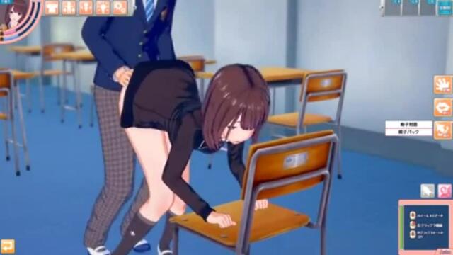 3D Hentai Ruka Sucking & Sucking Dick In School - Office Gameplay